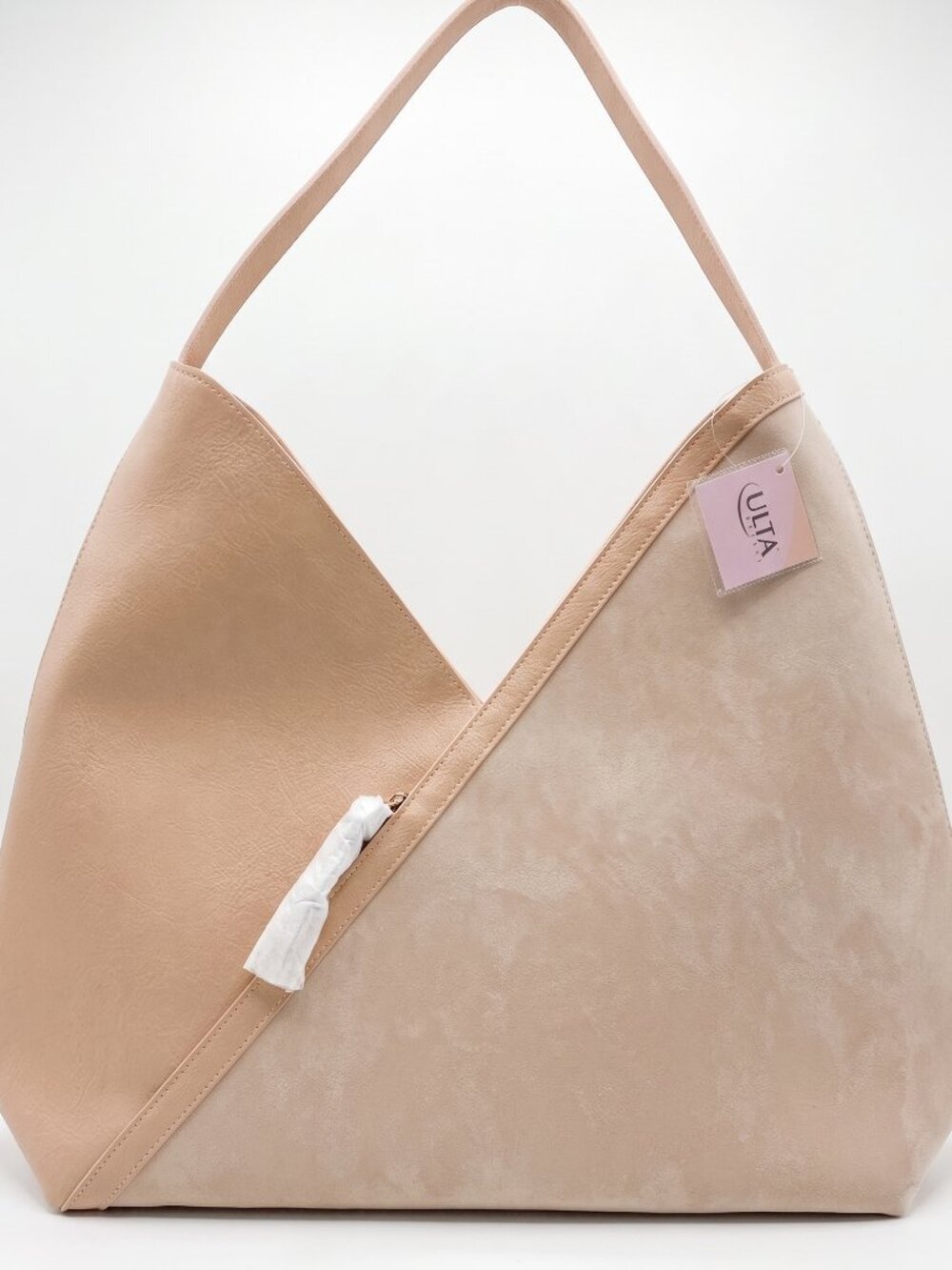 NWT Ulta Beauty Blush Pink Criss-Cross Tote Shoulder Bag